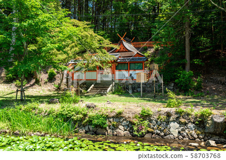 Soja Wakamiya Shrine Aisawa Pond Oharano Shrine Soja Wakamiya Shrine Aisawa Pond Oharano Shrine 58703768