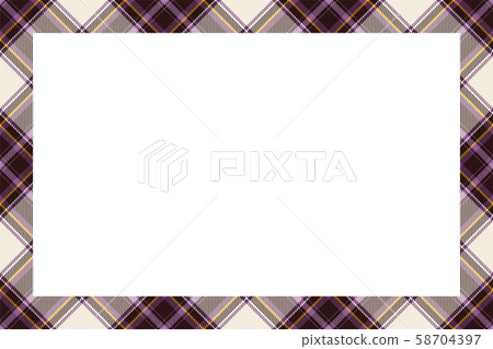 Vintage frame vector. Scottish border pattern 58704397