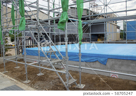 Housing construction site basics Housing construction site basics 58705247