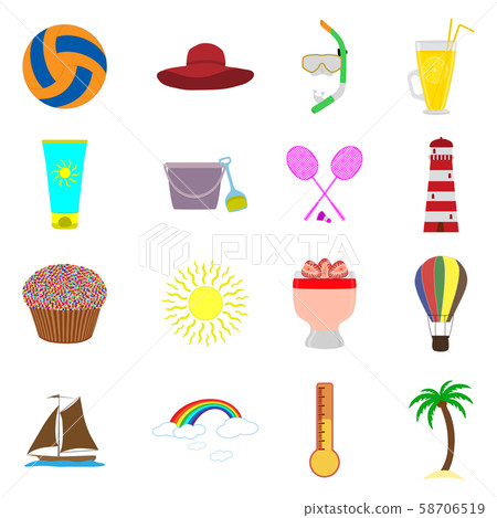 Vector icon illustration logo for set symbols on Vector icon illustration logo for set symbols on 58706519