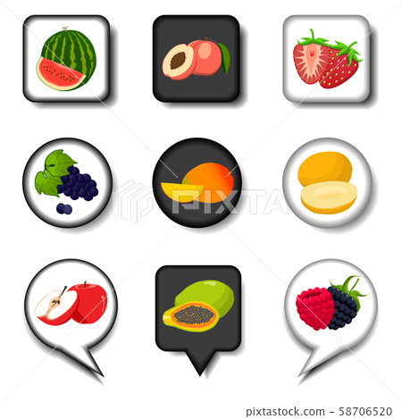 Vector icon illustration logo for set symbols on Vector icon illustration logo for set symbols on 58706520
