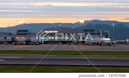 Takamatsu Airport 3 at dusk 58707086
