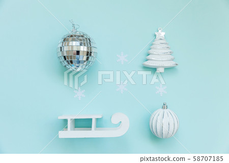 Simply minimal composition winter objects ornament Simply minimal composition winter objects ornament 58707185