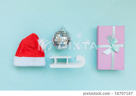 Simply minimal composition winter objects ornament Simply minimal composition winter objects ornament 58707187