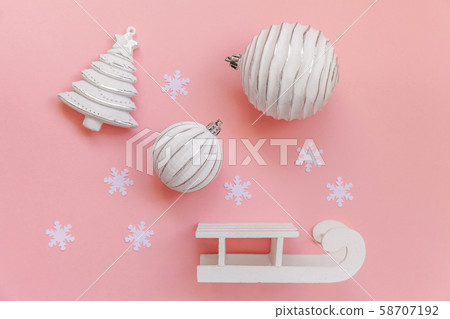 Simply minimal composition winter objects ornament Simply minimal composition winter objects ornament 58707192