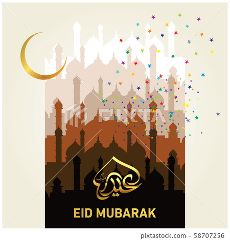 Eid Mubarak Islamic Celebration Eid Mubarak Islamic Celebration 58707256