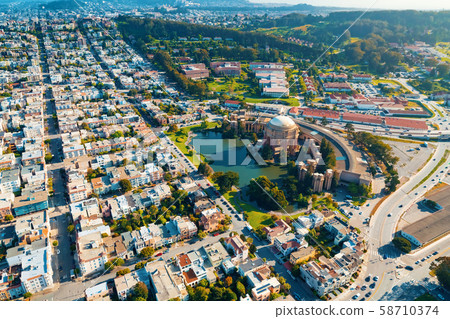 Aerial view of San Francsico, CA Aerial view of San Francsico, CA 58710374