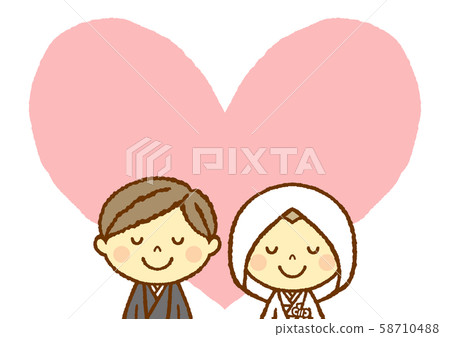 Wedding kimono welcome board Wedding kimono welcome board 58710488