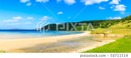 Takahama Beach Panorama [Goto City, Nagasaki Prefecture] 58711519