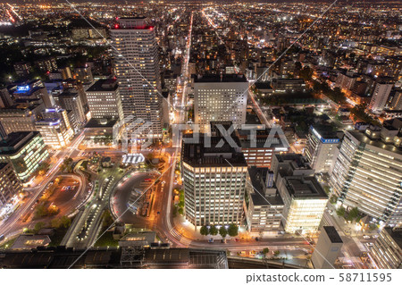 Night view of Sapporo 58711595