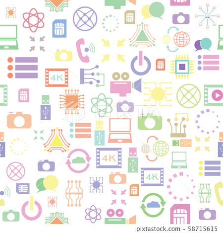 digital seamless pattern background icon. - Stock Illustration ...