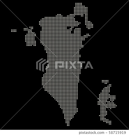 Halftone Bahrain Map Flag Vector illustration eps Halftone Bahrain Map Flag Vector illustration eps 58715919