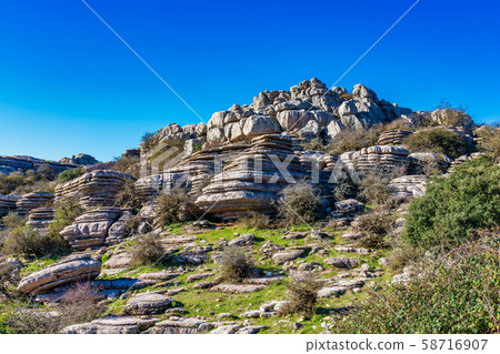 El Torcal de Antequera, Andalusia, Spain, near Antequera, province Malaga. 58716907