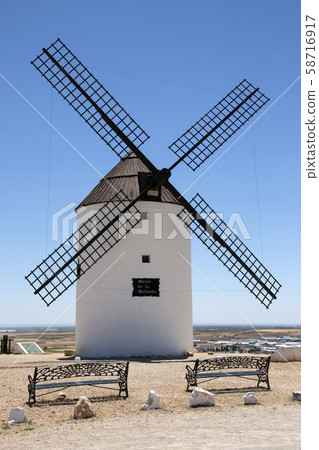 Windmill near Alcazar de San Juan - La Mancha - Spain 58716917