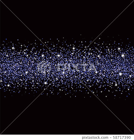 Glitter borders with blue sparkling texture. Vector image for your design 58717390