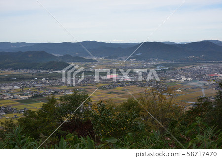 日本岡山縣總社市的福山風光 58717470