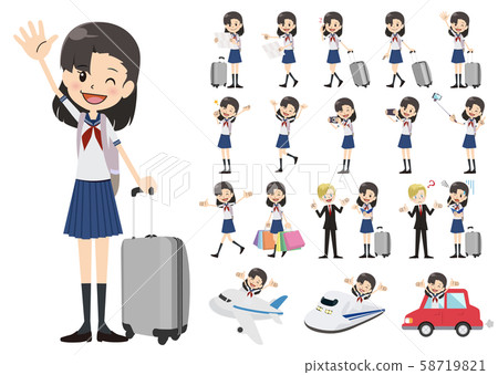 Travel schoolgirl set 58719821