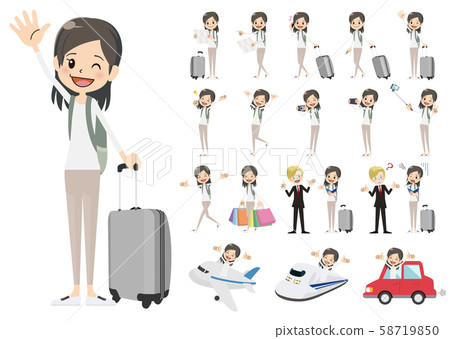 Travel woman set 58719850