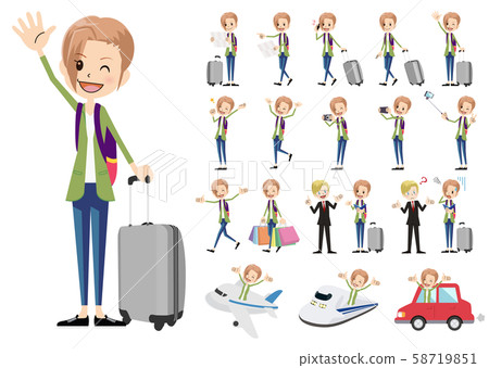 Travel woman set 58719851