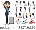 Travel, office worker, female 58719889