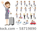 Travel, office worker, female 58719890