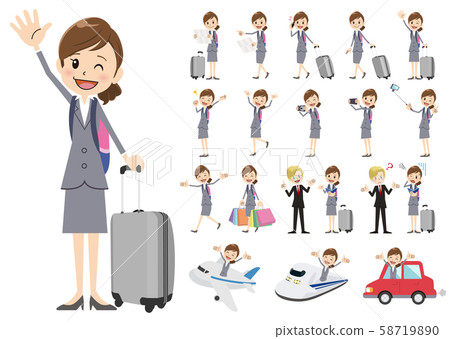 Travel, office worker, female Travel, office worker, female 58719890