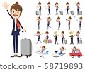 Travel, office worker, female 58719893