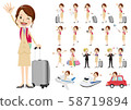 Travel, office worker, female 58719894