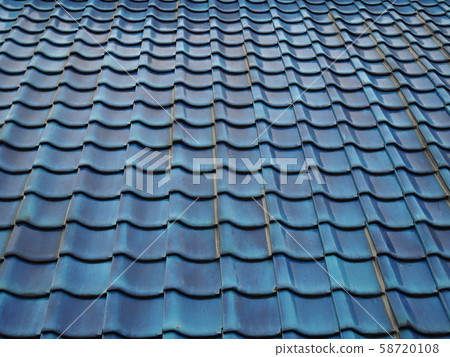 Blue roof tiles Blue roof tiles 58720108