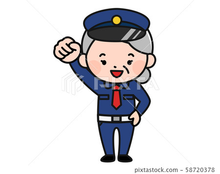 Security guard granny Security guard granny 58720378