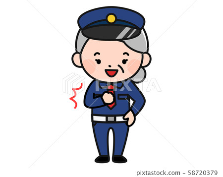 Security guard granny Security guard granny 58720379