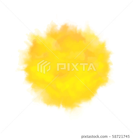 Vector watercolor sun, isolated on white background. Illustration. Vector watercolor sun, isolated on white background. Illustration. 58721745