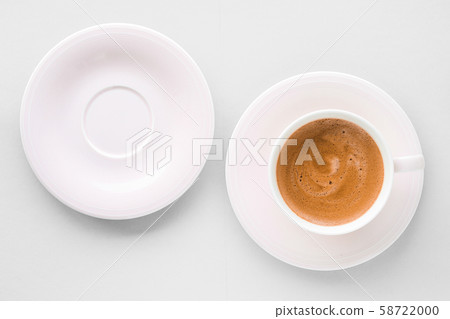 Cup of hot french coffee as breakfast drink, 58722000