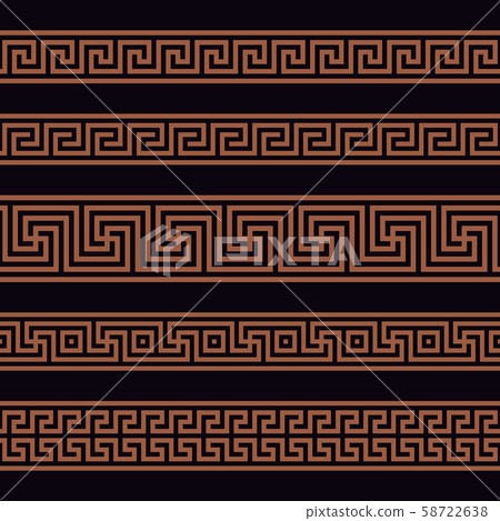 Greek border ornaments Greek border ornaments 58722638