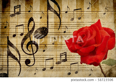 Rose red and notes 58723506