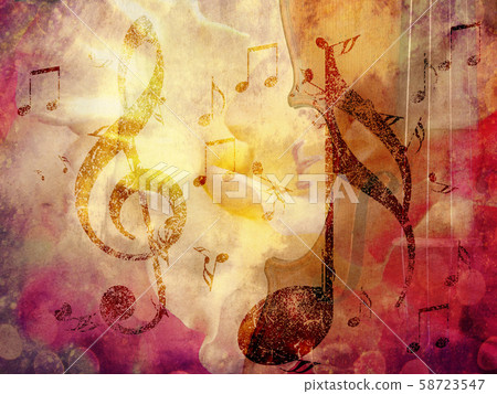Grunge music background 58723547