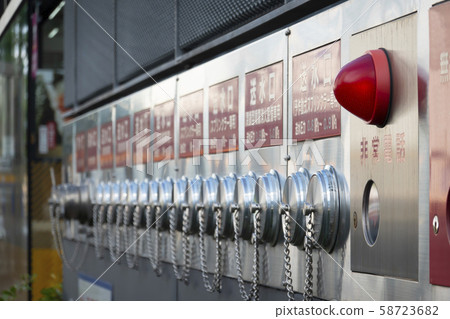 Fire extinguishing facility · Water inlet 58723682