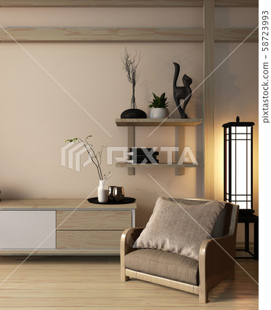 Wooden cabinet japan style on room ryokan 58723993