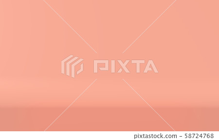 Mock up Scene background color living coral.3D 58724768