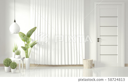White modern living room mock up interior White modern living room mock up interior 58724813