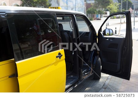 City taxi minibus for a group of people. City taxi minibus for a group of people. 58725073