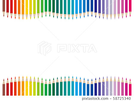 34 colored pencils wave 58725340