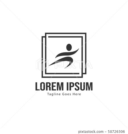 Athletic logo template design. Minimalist Athletic Athletic logo template design. Minimalist Athletic 58726306