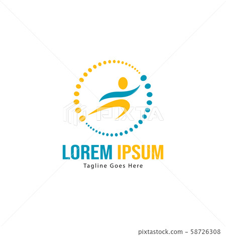 Athletic logo template design. Minimalist Athletic Athletic logo template design. Minimalist Athletic 58726308