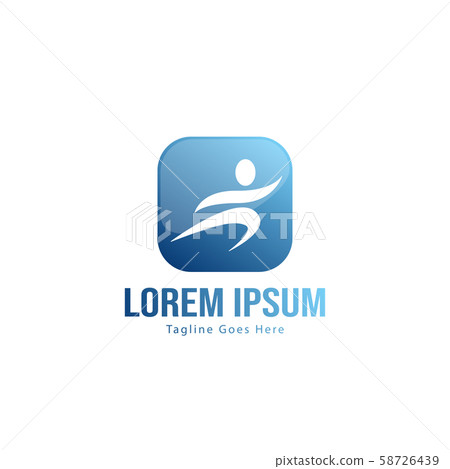 Athletic logo template design. Minimalist Athletic 58726439