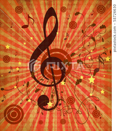 Vintage red music background 58726630
