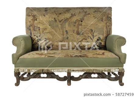 antique sofa settee with old original tapestry antique sofa settee with old original tapestry 58727459