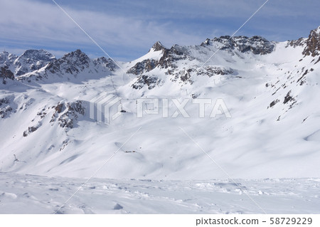 St. Moritz, a ski resort in Switzerland in winter St. Moritz, a ski resort in Switzerland in winter 58729229