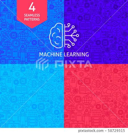 Line Machine Learning Patterns - Stock Illustration [58729315] - PIXTA
