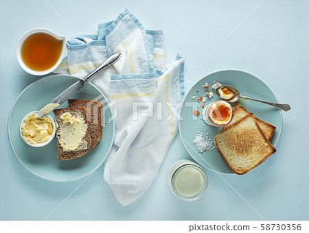 Breakfast healthy with egg Breakfast healthy with egg 58730356